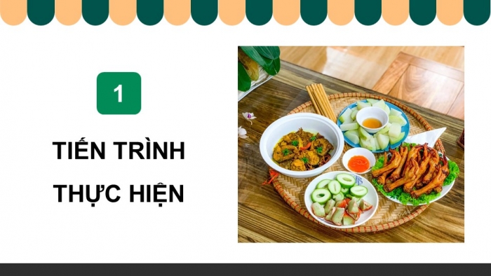 Giáo án điện tử Công nghệ 9 Chế biến thực phẩm Kết nối Bài 5: Dự án Tính toán chi phí bữa ăn theo thực đơn