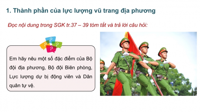 Giáo án điện tử Quốc phòng an ninh 12 cánh diều Bài 5: Truyền thống và nghệ thuật đánh giặc giữ nước của địa phương