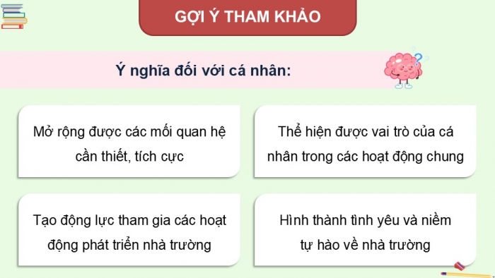 Giáo án điện tử Hoạt động trải nghiệm 12 chân trời bản 2 Chủ đề 3: Phát triển các mối quan hệ với thầy cô, bạn bè (P3)