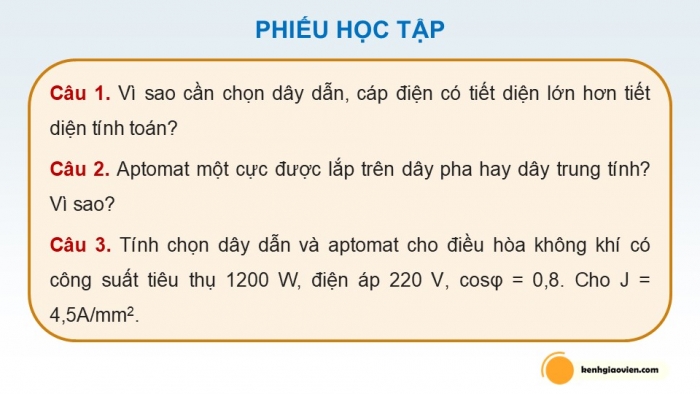 Giáo án điện tử Công nghệ 12 Điện - Điện tử Cánh diều Bài Ôn tập chủ đề 3