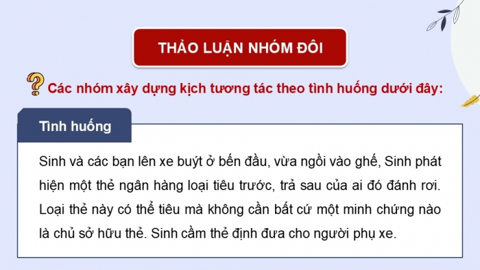 Giáo án điện tử Hoạt động trải nghiệm 12 kết nối Chủ đề 3 Tuần 3