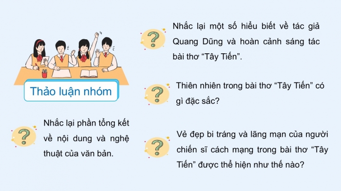 Giáo án PPT dạy thêm Ngữ văn 12 Cánh diều bài 4: Tây Tiến (Quang Dũng)