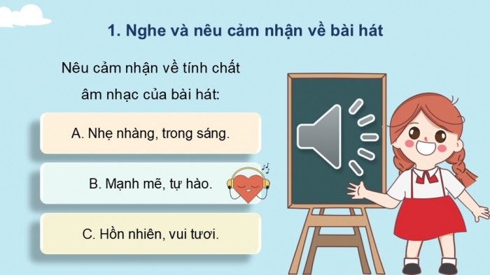 Giáo án điện tử Âm nhạc 9 chân trời Bài 6: Hát Em yêu biển đảo quê em, Nhạc cụ thể hiện tiết tấu