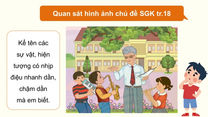 Giáo án điện tử Âm nhạc 5 chân trời Tiết 1: Khám phá. Khám phá nhịp điệu nhanh dần, chậm dần. Hát những bông hoa những bài ca