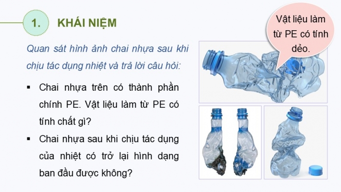 Giáo án điện tử Hoá học 12 kết nối Bài 13: Vật liệu polymer