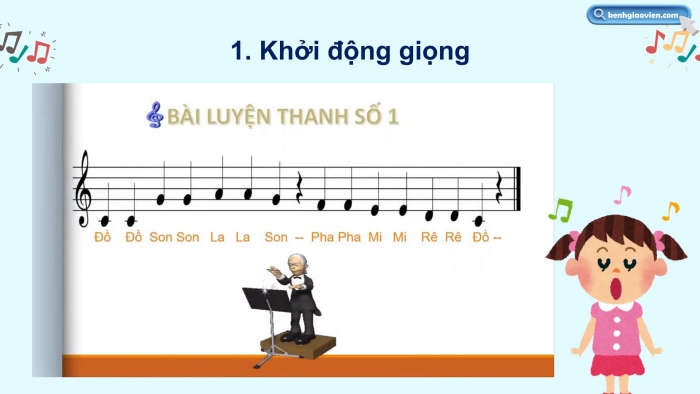 Giáo án điện tử Âm nhạc 5 chân trời Tiết 2: Ôn tập hát A-ri-ang khúc hát quê hương. Đọc nhạc Bài đọc nhạc số 2