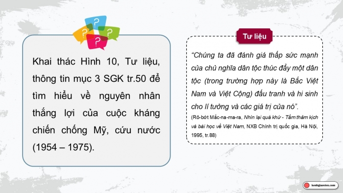 Giáo án điện tử Lịch sử 12 cánh diều Bài 8: Cuộc kháng chiến chống Mỹ, cứu nước (1954 - 1975) (P3)