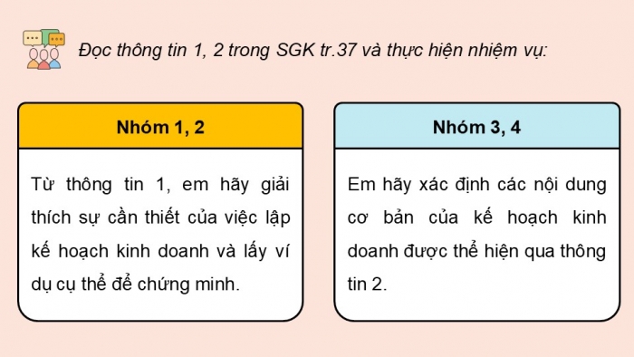 Giáo án điện tử Kinh tế pháp luật 12 cánh diều Bài 5: Lập kế hoạch kinh doanh