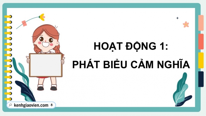 Giáo án điện tử Tiếng Việt 5 cánh diều Bài 7: Trao đổi Cùng nhau đoàn kết