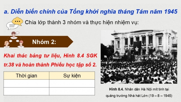 Giáo án điện tử Lịch sử 9 kết nối Bài 8: Cách mạng tháng Tám năm 1945 (P2)