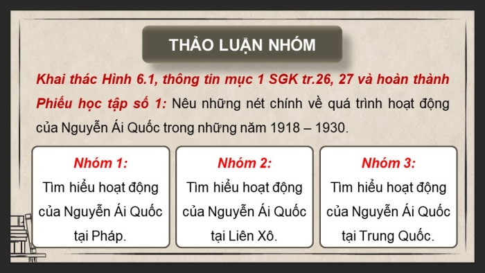 Giáo án điện tử Lịch sử 9 kết nối Bài 6: Hoạt động của Nguyễn Ái Quốc và sự thành lập Đảng Cộng sản Việt Nam