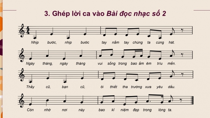 Giáo án điện tử Âm nhạc 9 kết nối Tiết 13: Vận dụng – Sáng tạo