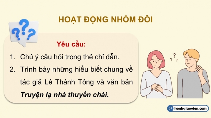 Giáo án điện tử Ngữ văn 9 chân trời Bài 4: Truyện lạ nhà thuyền chài (Lê Thánh Tông)