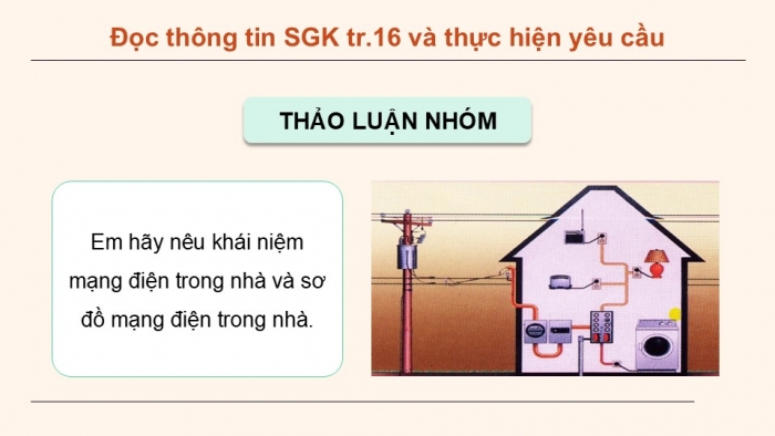 Giáo án điện tử Công nghệ 9 Lắp đặt mạng điện trong nhà Chân trời Chủ đề 3: Thiết kế mạng điện trong nhà