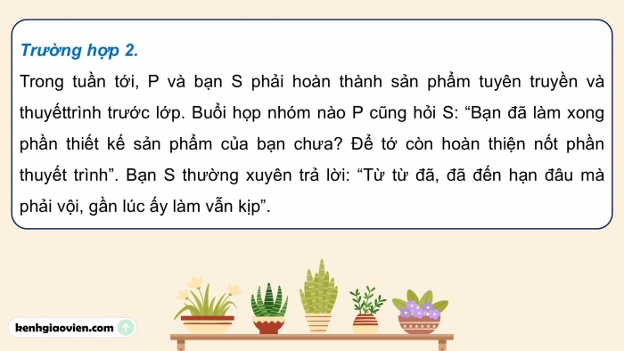 Giáo án điện tử Công dân 9 cánh diều Bài 6: Quản lí thời gian hiệu quả