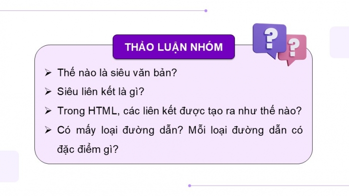 Giáo án điện tử Tin học ứng dụng 12 kết nối Bài 10: Tạo liên kết