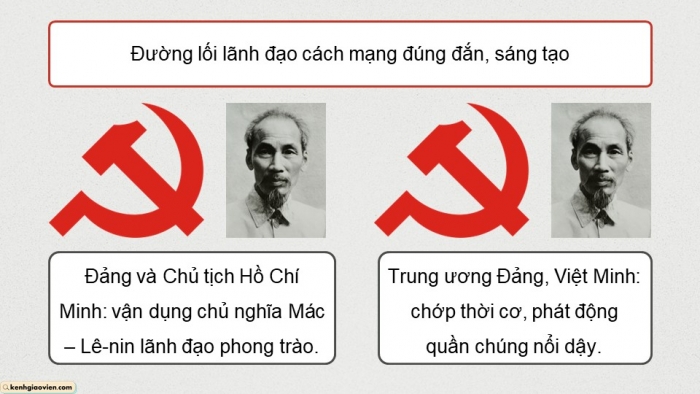 Giáo án điện tử Lịch sử 12 kết nối Bài 6: Cách mạng tháng Tám năm 1945 (P2)