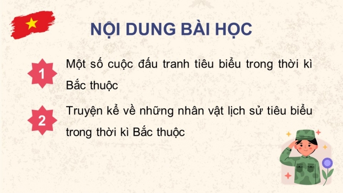 Giáo án điện tử Lịch sử và Địa lí 5 chân trời Bài 8: Đấu tranh giành độc lập thời kì Bắc thuộc