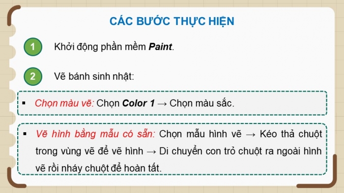 Giáo án điện tử Tin học 5 chân trời Bài 8A: Thực hành tạo thiệp chúc mừng