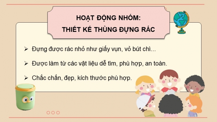 Giáo án điện tử Công nghệ 5 cánh diều Bài 5: Dự án Em tập làm nhà thiết kế