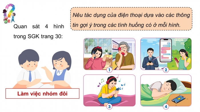 Giáo án điện tử Công nghệ 5 cánh diều Bài 6: Sử dụng điện thoại