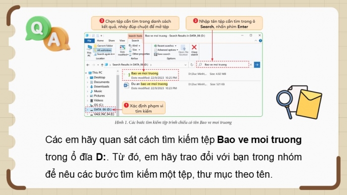 Giáo án điện tử Tin học 5 cánh diều Chủ đề C2 Bài 2: Tìm kiếm tệp và thư mục