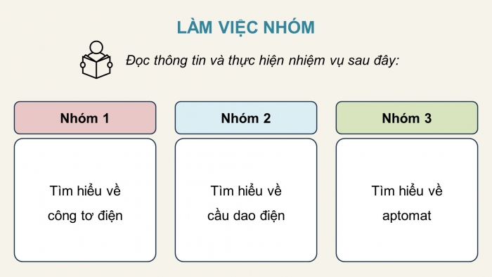 Giáo án điện tử Công nghệ 12 Điện - Điện tử Kết nối Bài 9: Thiết bị điện trong hệ thống điện gia đình