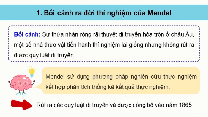 Giáo án điện tử Sinh học 12 cánh diều Bài 7: Di truyền học Mendel và mở rộng học thuyết Mendel