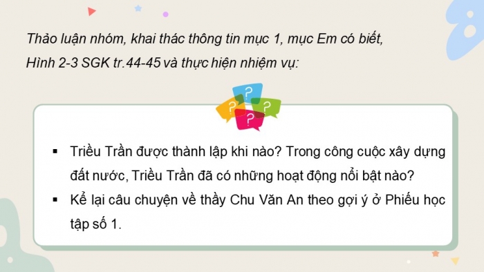 Giáo án điện tử Lịch sử và Địa lí 5 cánh diều Bài 10: Triều Trần và kháng chiến chống Mông – Nguyên