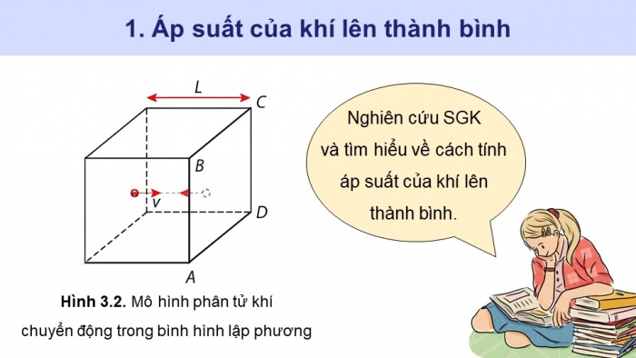 Giáo án điện tử Vật lí 12 cánh diều Bài 3: Áp suất và động năng phân tử chất khí