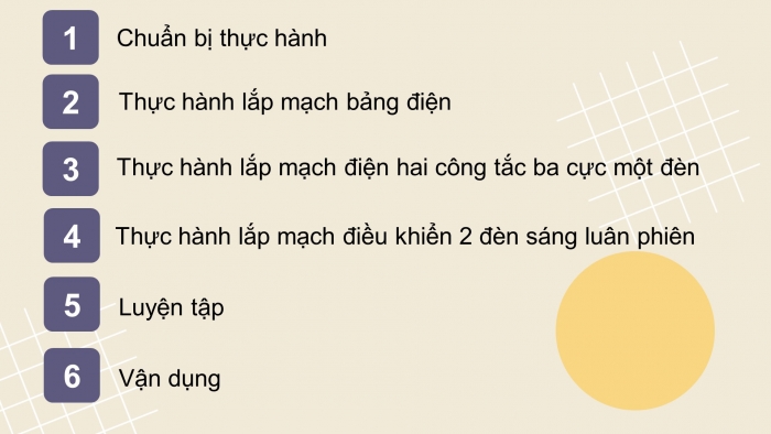 Giáo án điện tử Công nghệ 9 Lắp đặt mạng điện trong nhà Cánh diều Bài 6: Thực hành lắp đặt mạng điện trong nhà