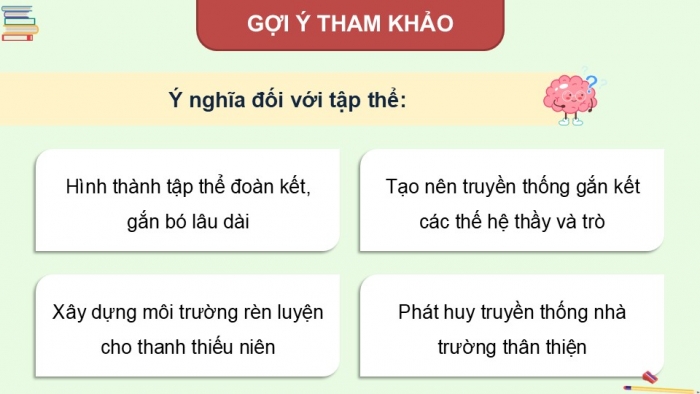 Giáo án điện tử Hoạt động trải nghiệm 12 chân trời bản 2 Chủ đề 3: Phát triển các mối quan hệ với thầy cô, bạn bè (P3)