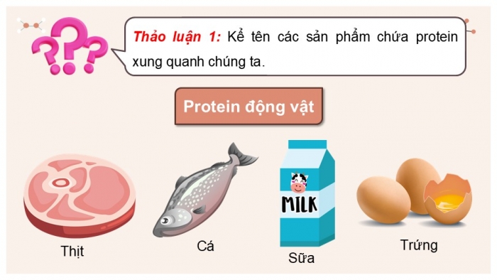 Giáo án điện tử Hoá học 12 chân trời Bài 8: Protein và enzyme