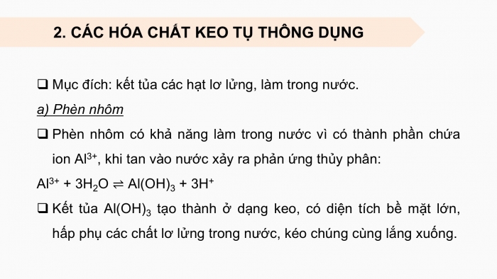 Giáo án điện tử chuyên đề Hoá học 12 kết nối Bài 6: Xử lí nước sinh hoạt