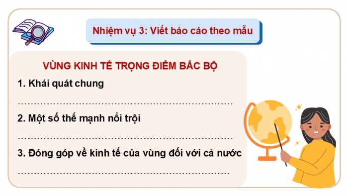 Giáo án điện tử Địa lí 9 cánh diều Bài 11: Thực hành Tìm hiểu về vùng kinh tế trọng điểm Bắc Bộ