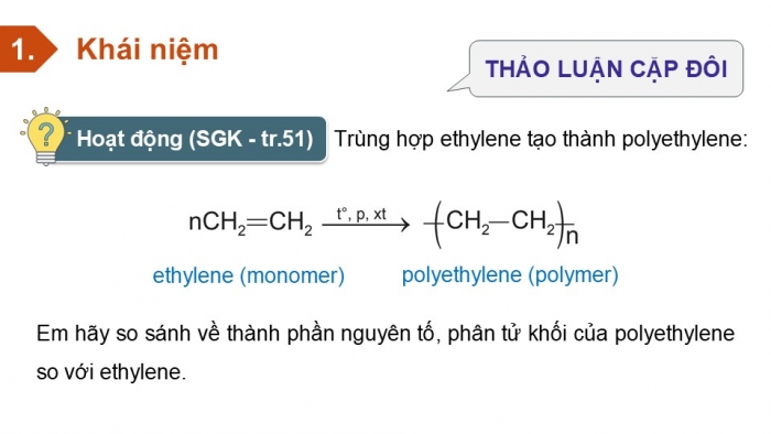 Giáo án điện tử Hoá học 12 kết nối Bài 12: Đại cương về polymer