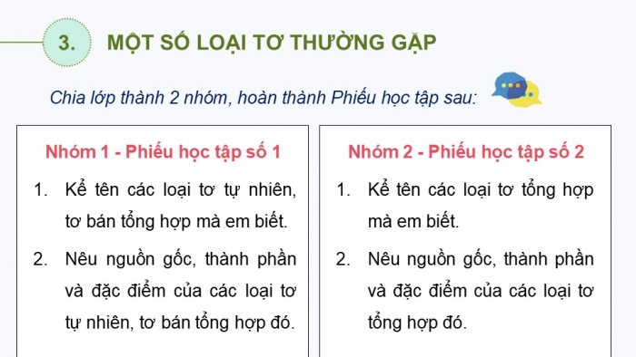 Giáo án điện tử Hoá học 12 kết nối Bài 13: Vật liệu polymer (P2)