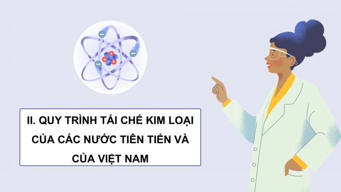 Giáo án điện tử chuyên đề Hoá học 12 chân trời Bài 3: Quy trình thủ công tái chế kim loại và một số ngành nghề liên quan đến hoá học tại địa phương