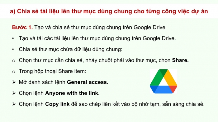 Giáo án điện tử chuyên đề Tin học ứng dụng 12 cánh diều Bài 3: Chia sẻ dữ liệu, trao đổi thông tin và chuẩn bị báo cáo cho dự án