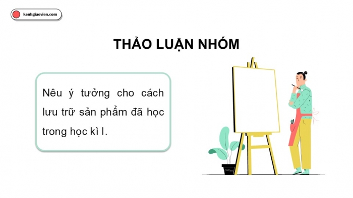 Giáo án điện tử Mĩ thuật 9 cánh diều Hoạt động cuối học kì I: Thực hành lưu trữ sản phẩm