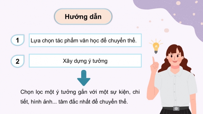 Giáo án điện tử chuyên đề Ngữ văn 12 kết nối CĐ 2 Phần 3: Thực hành chuyển thể tác phẩm văn học