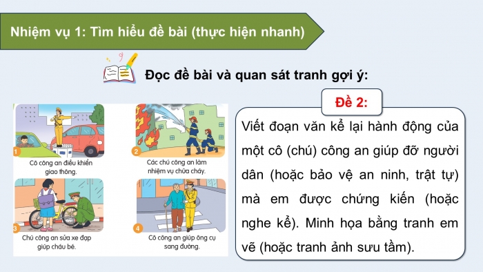 Giáo án điện tử Tiếng Việt 5 cánh diều Bài 9: Chung tay vì cuộc sống yên bình; Sang đường