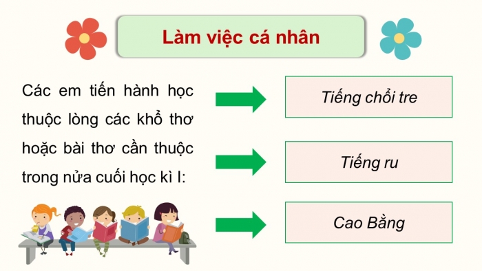 Giáo án điện tử Tiếng Việt 5 cánh diều Bài 10: Ôn tập cuối học kì I (Tiết 1 + 2)