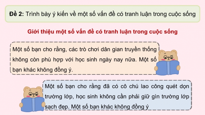 Giáo án điện tử Tiếng Việt 5 cánh diều Bài 8: Trao đổi Ý kiến của em