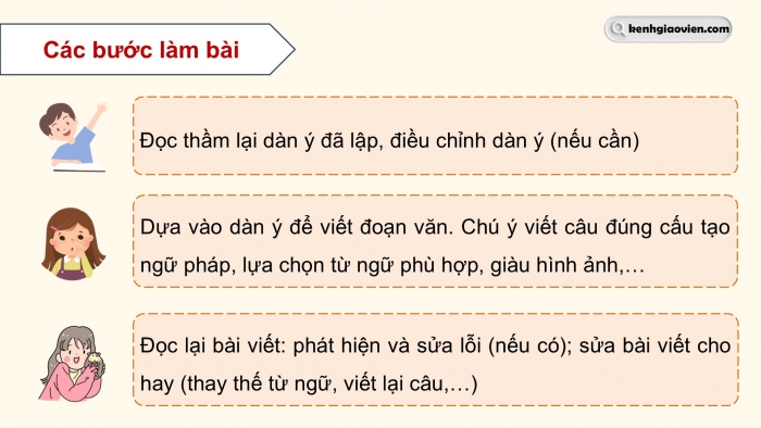 Giáo án điện tử Tiếng Việt 5 cánh diều Bài 9: Viết đoạn văn thể hiện tình cảm, cảm xúc (Ôn tập)