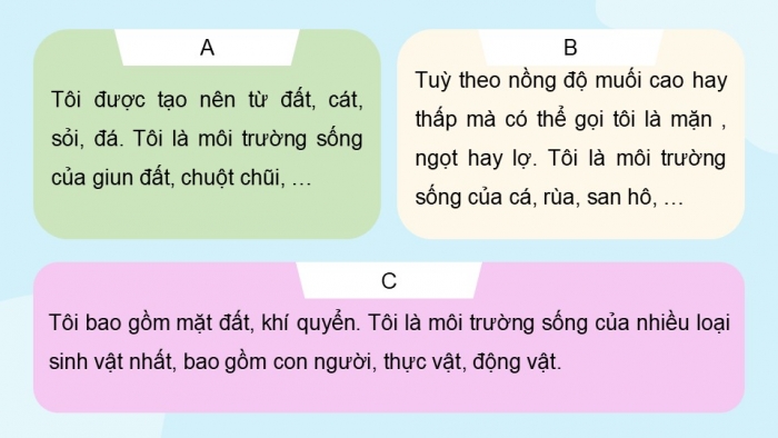 Giáo án điện tử Đạo đức 5 cánh diều Bài 6: Môi trường sống quanh em