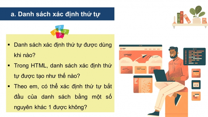 Giáo án điện tử Khoa học máy tính 12 cánh diều Bài 4: Trình bày nội dung theo dạng danh sách, bảng biểu