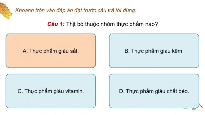 Giáo án điện tử Công nghệ 9 Chế biến thực phẩm Kết nối Bài Ôn tập Chương I