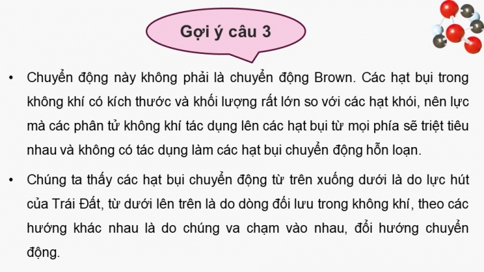 Giáo án điện tử Vật lí 12 kết nối Bài 8: Mô hình động học phân tử chất khí