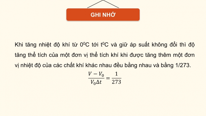 Giáo án điện tử Vật lí 12 kết nối Bài 10: Định luật Charles